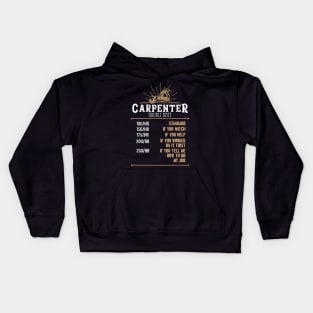 Carpenter Hourly Rate Kids Hoodie